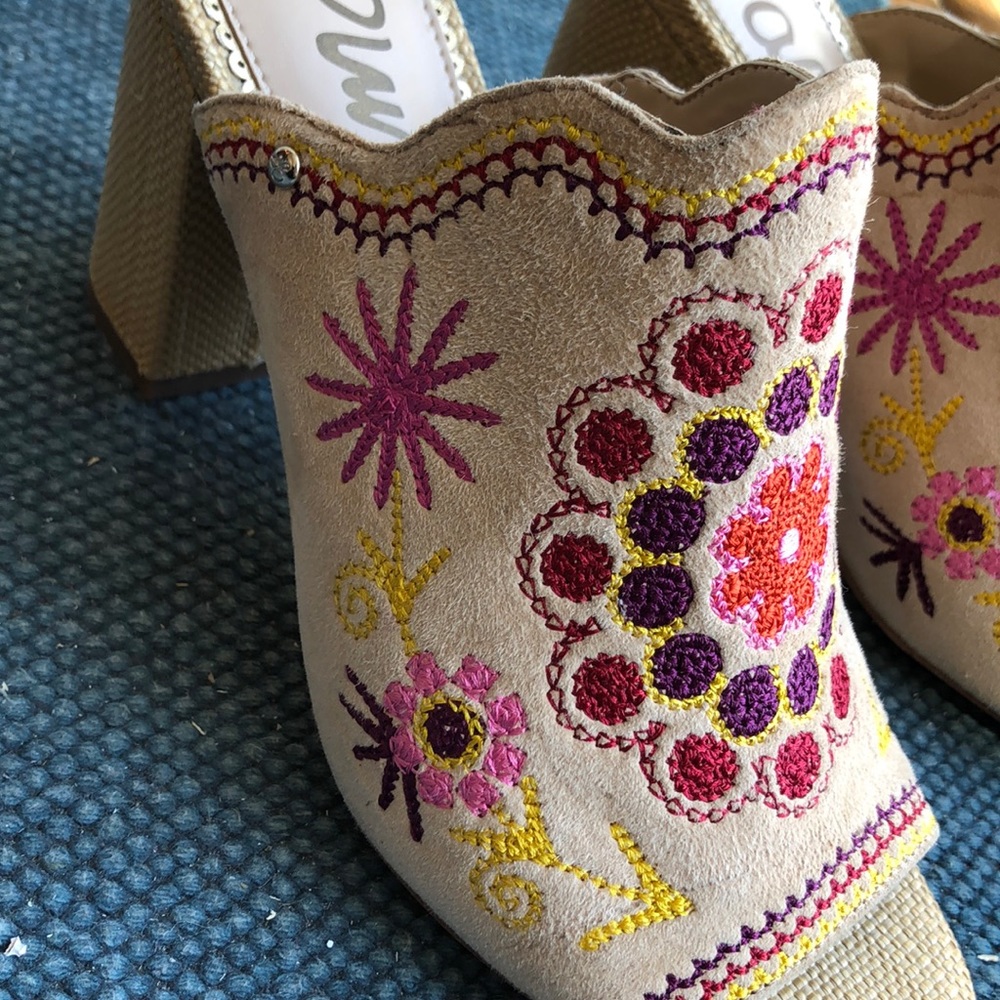 Sam Edelman Tan side mule size 7 - Picture 5 of 5